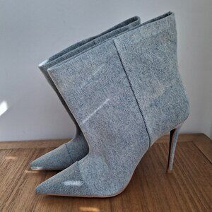 Good American | Slouchy Ankle Boots (Indigo) | Women's US 7